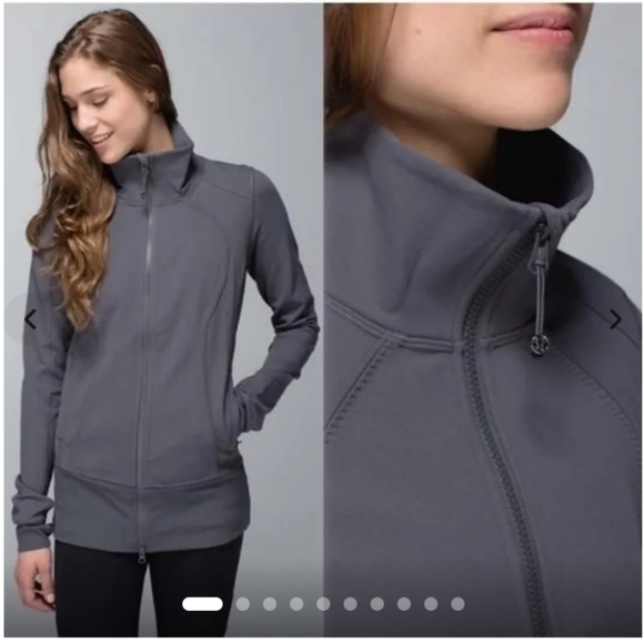 Lululemon Nice Asana Jacket - Brushed Soot Light - Picture 1 of 16